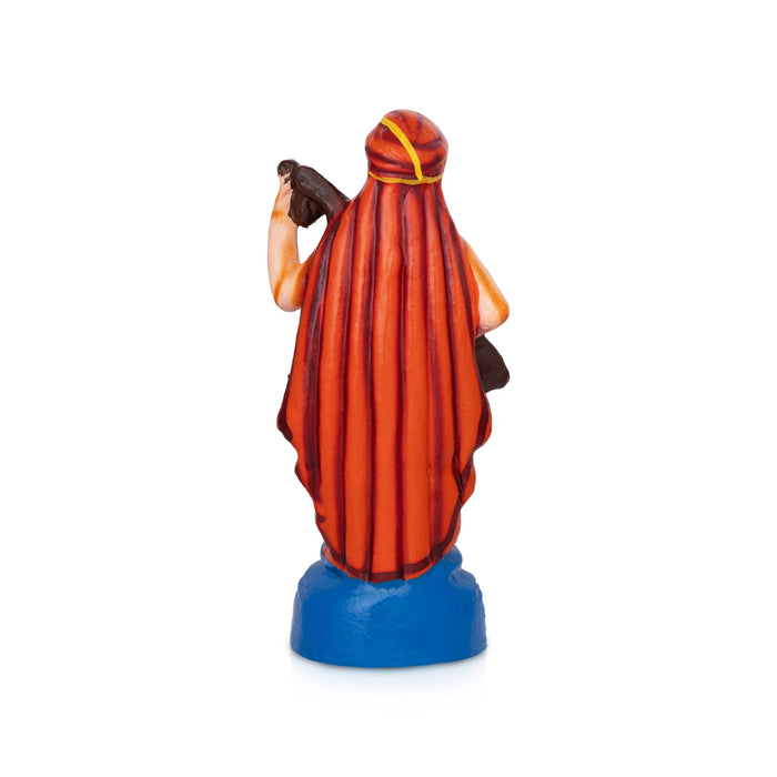 Purandharadasar Clay Golu Bommai - 11.5 x 4.5 Inches | Giri Golu Doll/ Navaratri Golu Bommalu/Bommai/Gombe