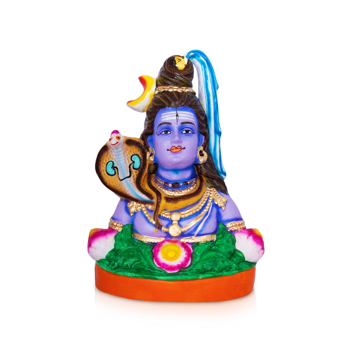 Malai Shivan Clay Golu Bommai - 14 x 9 Inches | Giri Golu Doll/ Navaratri Kolu Bomma/ Gombe/ Bommai