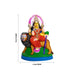 Simhavahini Durga Idol - 9 x 6 Inches | Clay Golu Bommai/ Golu Doll/ Navaratri Golu Bomma/Gombe/Bommai - Clay Kolu Bommai
