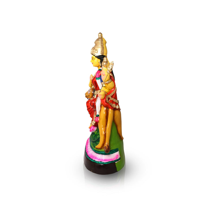 Simhavahini Durga Paper Mache Golu Bommai - 20 x 14 Inches | Giri Golu Doll/ Navaratri Golu Bomma/Gombe/Bommai