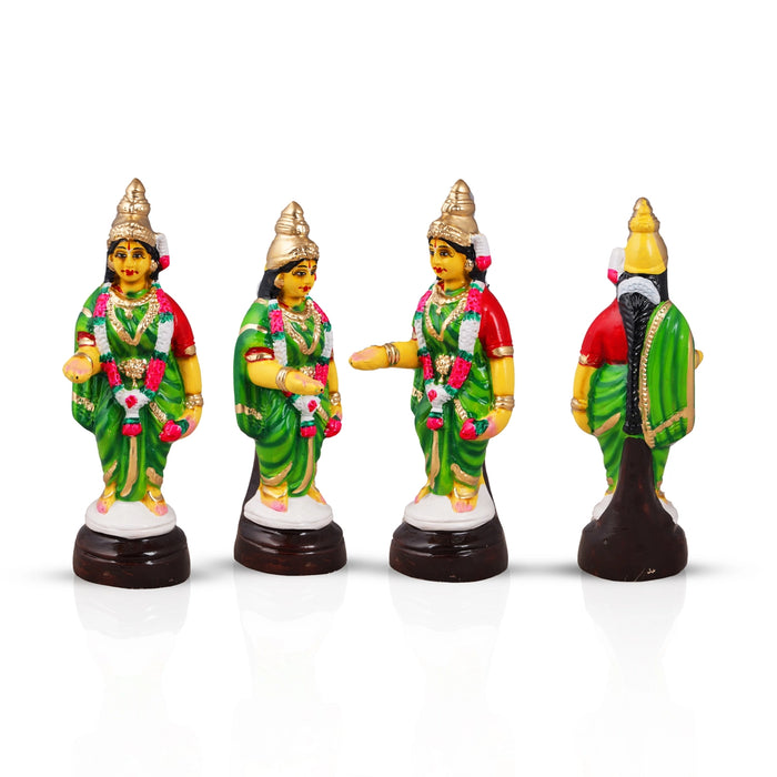 Srinivasa Kalyanam Paper Mache Golu Bommai Set - 10 x 4 Inches | Giri Golu Doll/ Navaratri Golu Bomma/Gombe - Paper Mache Kolu Bommai