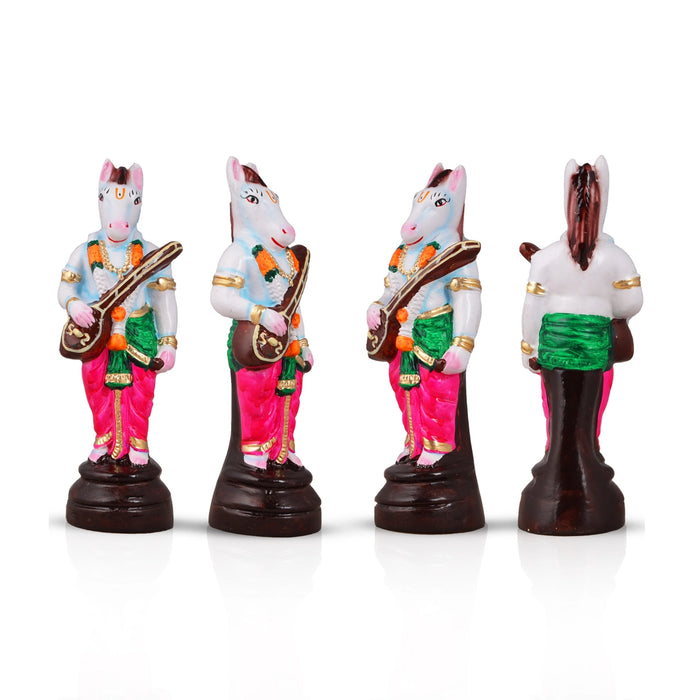 Srinivasa Kalyanam Paper Mache Golu Bommai Set - 10 x 4 Inches | Giri Golu Doll/ Navaratri Golu Bomma/Gombe - Paper Mache Kolu Bommai