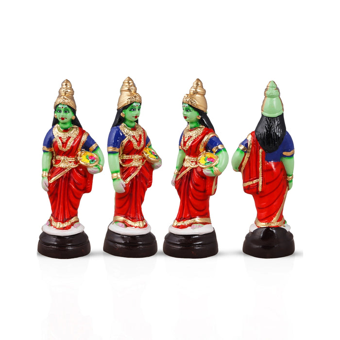 Srinivasa Kalyanam Paper Mache Golu Bommai Set - 10 x 4 Inches | Giri Golu Doll/ Navaratri Golu Bomma/Gombe