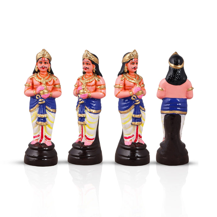 Srinivasa Kalyanam Paper Mache Golu Bommai Set - 10 x 4 Inches | Giri Golu Doll/ Navaratri Golu Bomma/Gombe