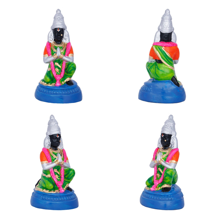 Uppiliappan Clay Golu Bommai Set - 17 x 18 Inches | Giri Golu Doll/ Navaratri Golu Bomma/ Gombe/ Bommai - Clay Kolu Bommai