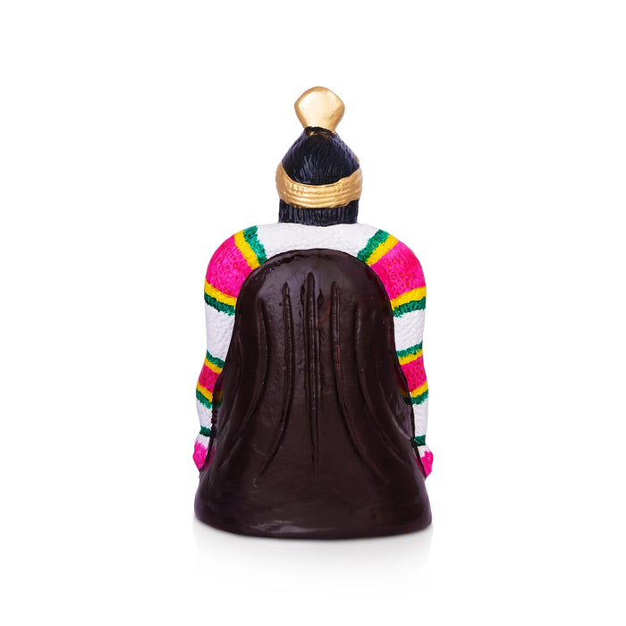 Annapoorni Paper Mache Golu Bommai - 13.5 x 7.5 Inches | Giri Golu Doll/ Navaratri Golu Bommalu/Bommai/Gombe