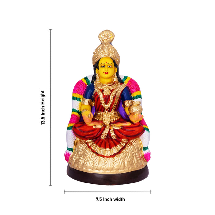Annapoorni Paper Mache Golu Bommai - 13.5 x 7.5 Inches | Giri Golu Doll/ Navaratri Golu Bommalu/Bommai/Gombe