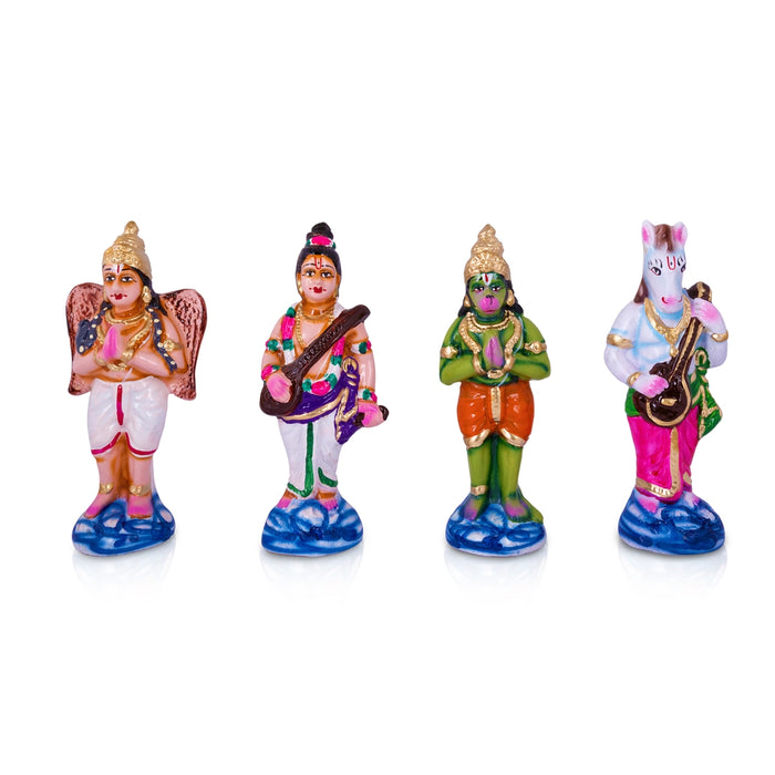 Vaikundam Paper Mache Golu Bommai Set - 9 x 8 Inches | Giri Golu Doll/ Navaratri Golu Bomma/ Bommalu