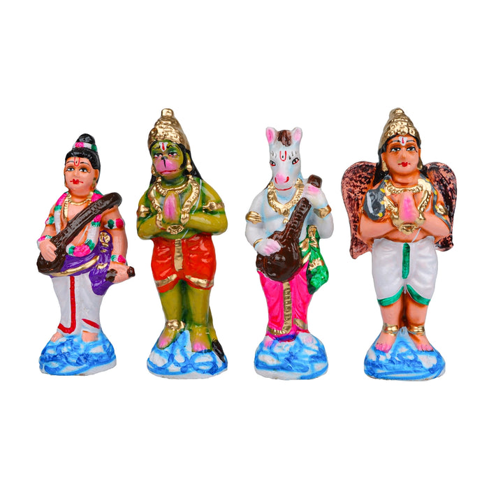 Vaikuntam Clay Golu Bommai Set - 9 x 7 Inches | Giri Golu Doll/ Dasara Doll/ Navaratri Golu Bomma/ Gombe/ Bommai