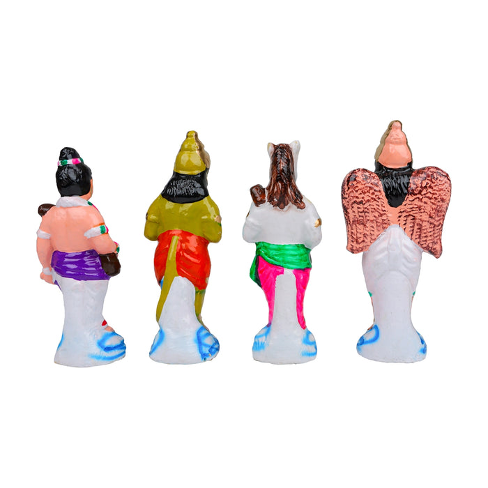 Vaikuntam Clay Golu Bommai Set - 9 x 7 Inches | Giri Golu Doll/ Dasara Doll/ Navaratri Golu Bomma/ Gombe/ Bommai