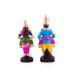Vitthal Rukmini Clay Golu Bommai Pair - 10 x 3.5 Inches | Giri Golu Doll/ Navaratri Golu Bomma/Gombe/Bommai - Clay Kolu Bommai