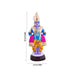 Vitthal Rukmini Clay Golu Bommai Pair - 10 x 3.5 Inches | Giri Golu Doll/ Navaratri Golu Bomma/Gombe/Bommai - Clay Kolu Bommai