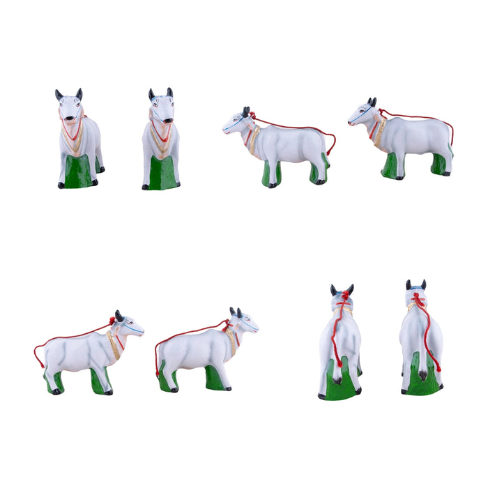 Vivasayam Clay Golu Bommai Set - 5.5 x 8 Inches | Giri Golu Doll/Navaratri Golu Bomma/Gombe/Bommai - Clay Kolu Bommai