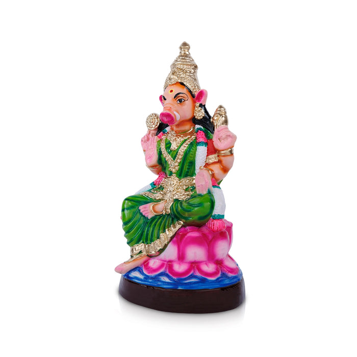 Varahi Amman Paper Mache Golu Bommai - 15 x 7 Inches | Giri Golu Doll/ Navaratri Golu Bommai/ Gombe