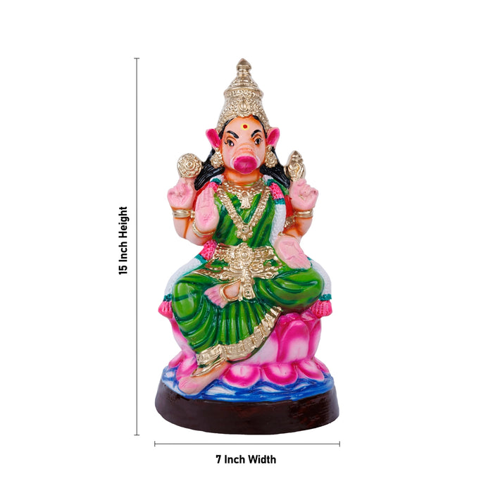 Varahi Amman Paper Mache Golu Bommai - 15 x 7 Inches | Giri Golu Doll/ Navaratri Golu Bommai/ Gombe