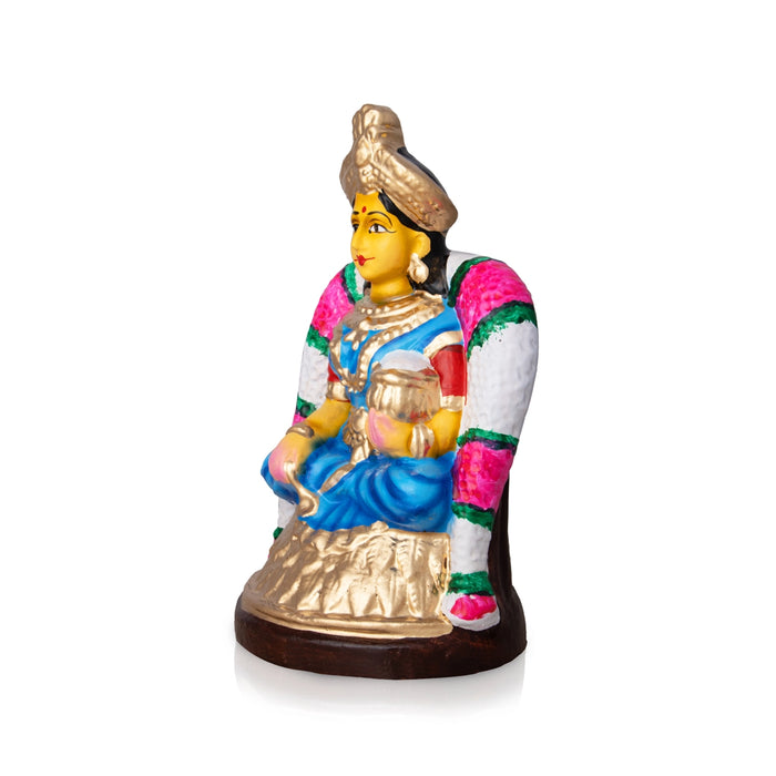 Annapoorani Clay Golu Bommai - 9 x 5 Inches | Giri Golu Doll/ Navaratri Golu Bomma/Gombe/Bommai