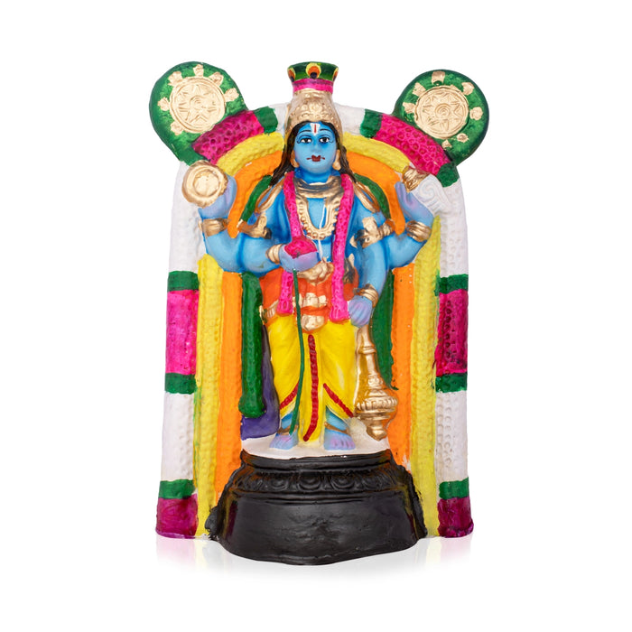 Guruvayurappan Paper Mache Golu Bommai - 12 x 14 Inches | Giri Navaratri Golu Bomma/ Golu Doll/ Bommai/ Gombe