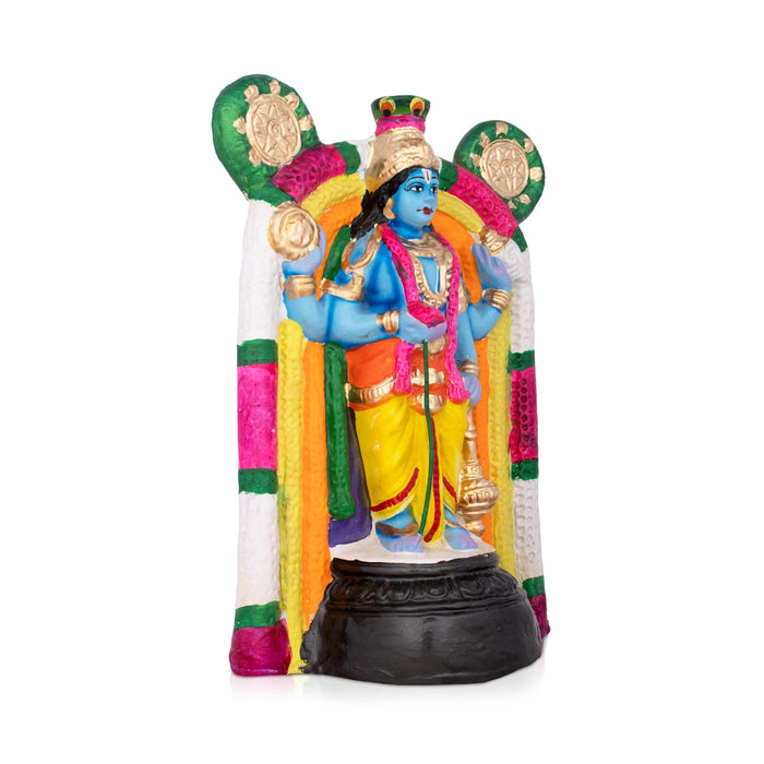 Guruvayurappan Paper Mache Golu Bommai - 12 x 14 Inches | Giri Navaratri Golu Bomma/ Golu Doll/ Bommai/ Gombe