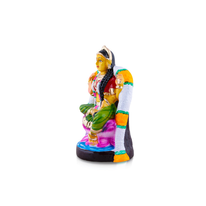 Balambigai Clay Golu Bommai - 10 x 6 Inches | Giri Golu Doll/ Navaratri Golu Bomma/Gombe/Bommai