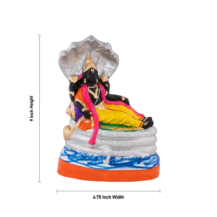 Srirangam Andal Clay Golu Bommai Set - 9 x 6.75 Inches | Giri Golu Doll/ Navaratri Golu Bomma/Gombe/Bommai