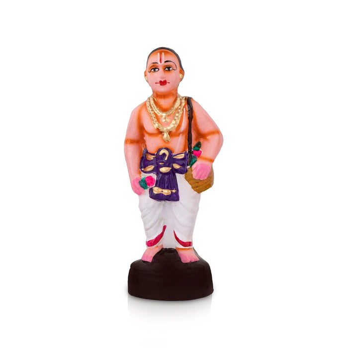 Srirangam Andal Clay Golu Bommai Set - 9 x 6.75 Inches | Giri Golu Doll/ Navaratri Golu Bomma/Gombe/Bommai