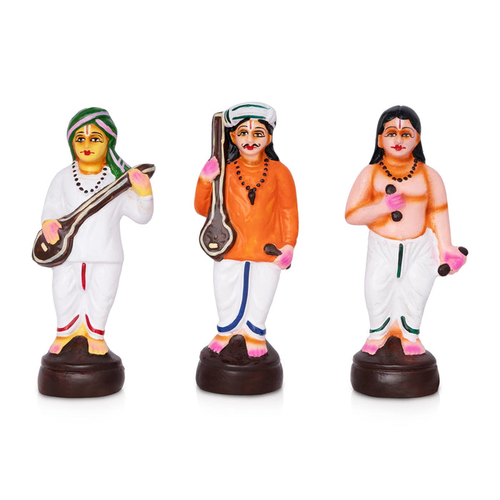 Pandurangan Bhajanai Paper Mache Golu Bommai Set - 10 x 4 Inches | Giri Golu Doll/ Navaratri Golu Bomma