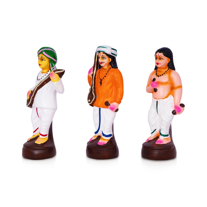 Pandurangan Bhajanai Paper Mache Golu Bommai Set - 10 x 4 Inches | Giri Golu Doll/ Navaratri Golu Bomma