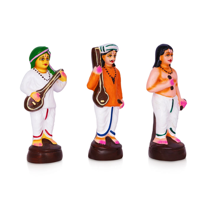 Pandurangan Bhajanai Paper Mache Golu Bommai Set - 10 x 4 Inches | Giri Golu Doll/ Navaratri Golu Bomma