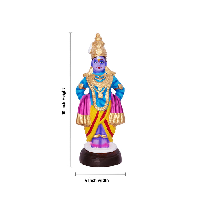 Pandurangan Bhajanai Paper Mache Golu Bommai Set - 10 x 4 Inches | Giri Golu Doll/ Navaratri Golu Bomma