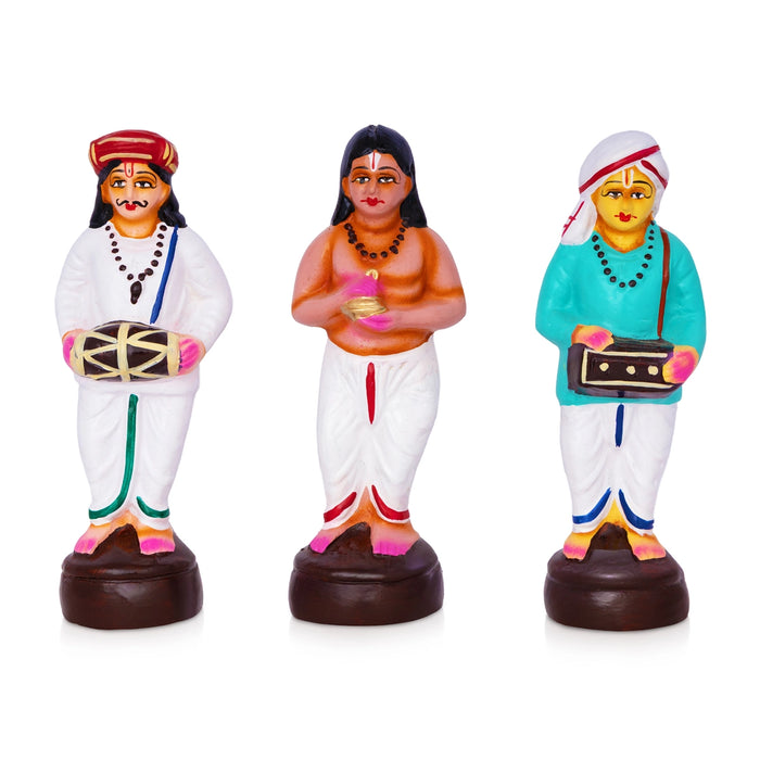 Pandurangan Bhajanai Paper Mache Golu Bommai Set - 10 x 4 Inches | Giri Golu Doll/ Navaratri Golu Bomma
