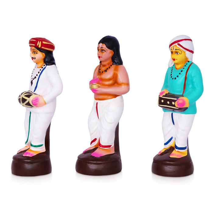 Pandurangan Bhajanai Paper Mache Golu Bommai Set - 10 x 4 Inches | Giri Golu Doll/ Navaratri Golu Bomma
