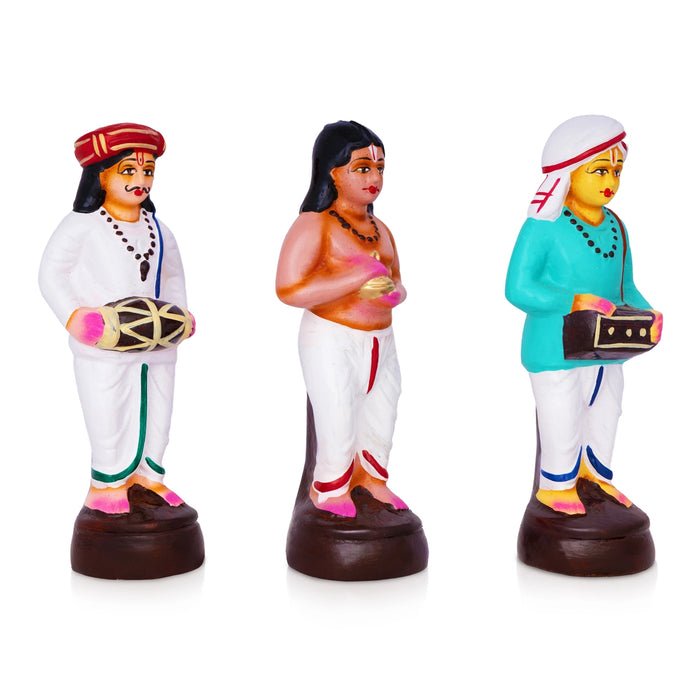Pandurangan Bhajanai Paper Mache Golu Bommai Set - 10 x 4 Inches | Giri Golu Doll/ Navaratri Golu Bomma