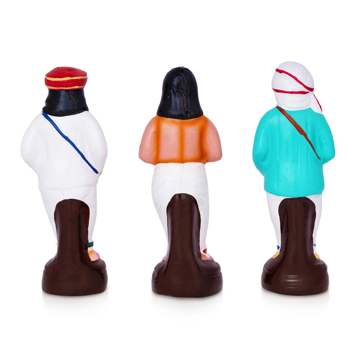 Pandurangan Bhajanai Paper Mache Golu Bommai Set - 10 x 4 Inches | Giri Golu Doll/ Navaratri Golu Bomma