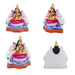 Ashta Lakshmi Clay Golu Bommai Set - 8 x 7 Inches | Giri Golu Doll/ Navaratri Golu Bomma/Gombe/Bommai - Clay Kolu Bommai