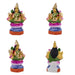 Ashta Lakshmi Clay Golu Bommai Set - 8 x 7 Inches | Giri Golu Doll/ Navaratri Golu Bomma/Gombe/Bommai - Clay Kolu Bommai