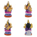 Ashta Lakshmi Clay Golu Bommai Set - 8 x 7 Inches | Giri Golu Doll/ Navaratri Golu Bomma/Gombe/Bommai - Clay Kolu Bommai