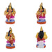 Ashta Lakshmi Clay Golu Bommai Set - 8 x 7 Inches | Giri Golu Doll/ Navaratri Golu Bomma/Gombe/Bommai - Clay Kolu Bommai