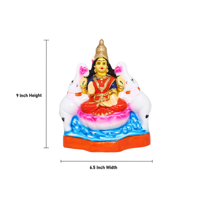 Ashta Lakshmi Paper Mache Golu Bommai Set - 9 x 6.5 Inches | Giri Golu Doll/ Navaratri Golu Bomma/Gombe/Bommai - Paper Mache Kolu Bommai