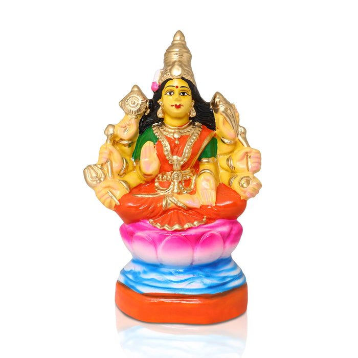 Ashta Lakshmi Paper Mache Golu Bommai Set - 9 x 6.5 Inches | Giri Golu Doll/ Navaratri Golu Bomma/Gombe/Bommai - Paper Mache Kolu Bommai