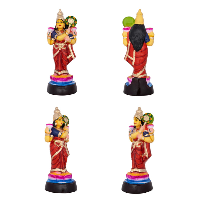 Bala Tripurasundari Paper Mache Golu Bommai Set - 13 x 12 Inches | Giri Golu Doll/ Navaratri Golu Bomma/Gombe