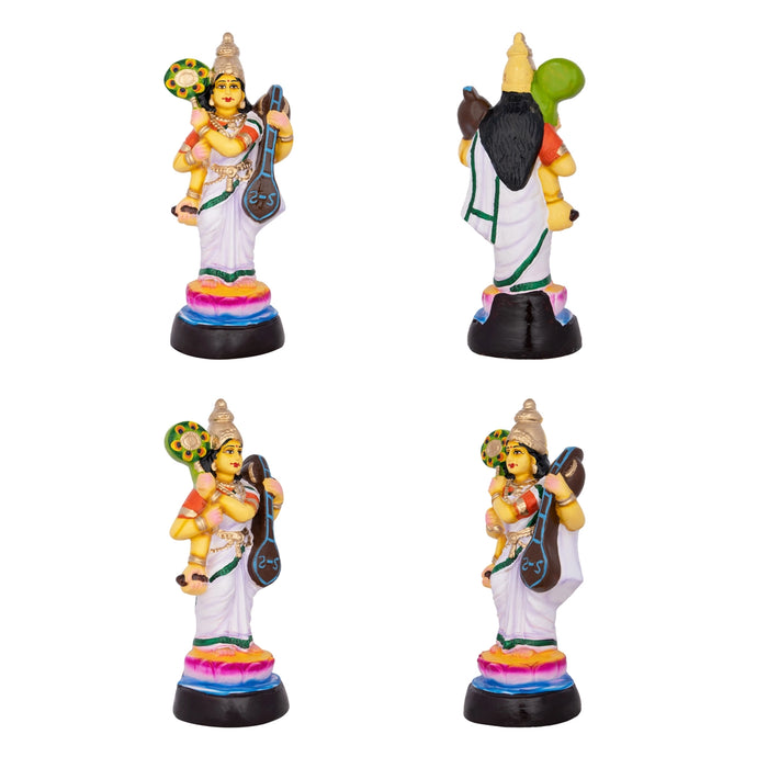 Bala Tripurasundari Paper Mache Golu Bommai Set - 13 x 12 Inches | Giri Golu Doll/ Navaratri Golu Bomma/Gombe