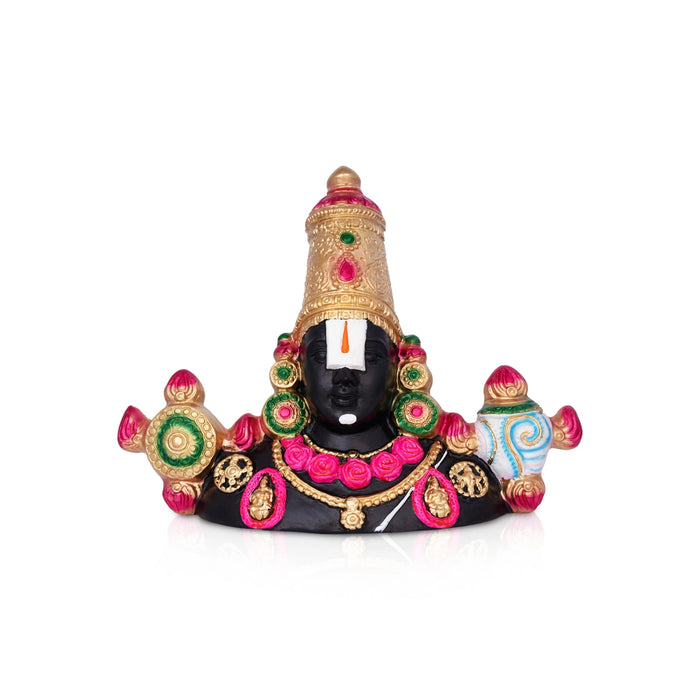 Balaji Head Wall Hanging - 12.5 x 16 Inches | Paper Mache Idol/ Wall Décor for Home, Office or Pooja Room