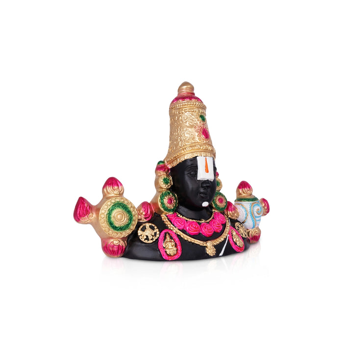Balaji Head Wall Hanging - 12.5 x 16 Inches | Paper Mache Idol/ Wall Décor for Home, Office or Pooja Room
