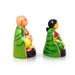 Thatha Paati Clay Golu Bommai Pair - 10 x 5.5 Inches | Giri Golu Doll/Vaishnava Navaratri Golu Bomma/Gombe/Bommai - Clay Kolu Bommai