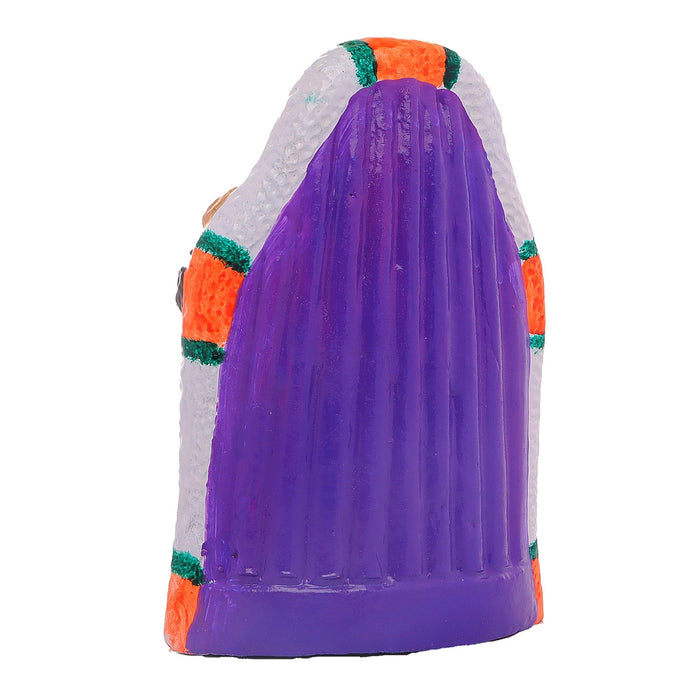 Dakshinamurthy Vigraham Clay Golu Bommai - 9 x 6 Inches | Giri Golu Doll/ Navaratri Golu Bomma/ Gombe/ Bommai