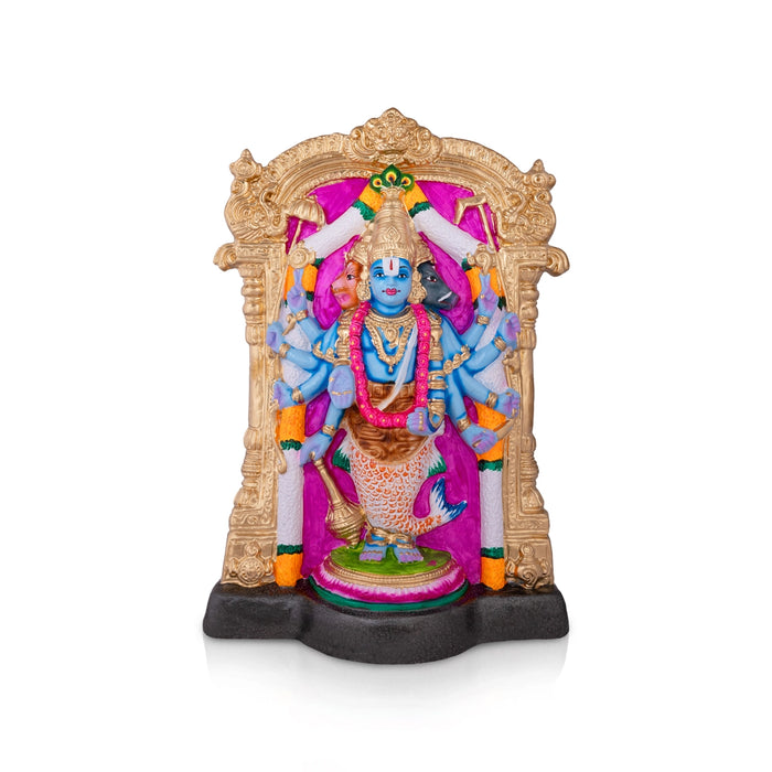 Dasavatara Perumal Paper Mache Golu Bommai - 18 x 12 Inches | Giri Golu Doll/ Navaratri Kolu Bomma/ Gombe