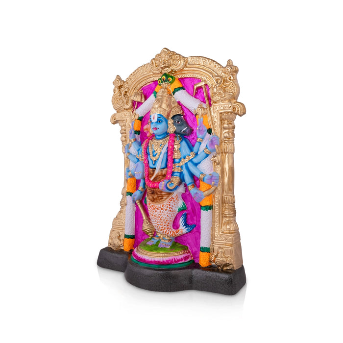 Dasavatara Perumal Paper Mache Golu Bommai - 18 x 12 Inches | Giri Golu Doll/ Navaratri Kolu Bomma/ Gombe