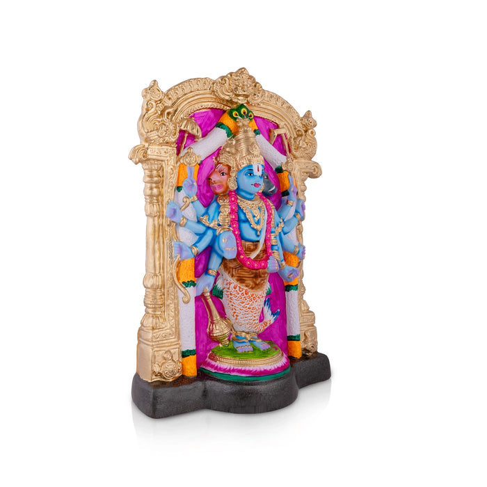 Dasavatara Perumal Paper Mache Golu Bommai - 18 x 12 Inches | Giri Golu Doll/ Navaratri Kolu Bomma/ Gombe
