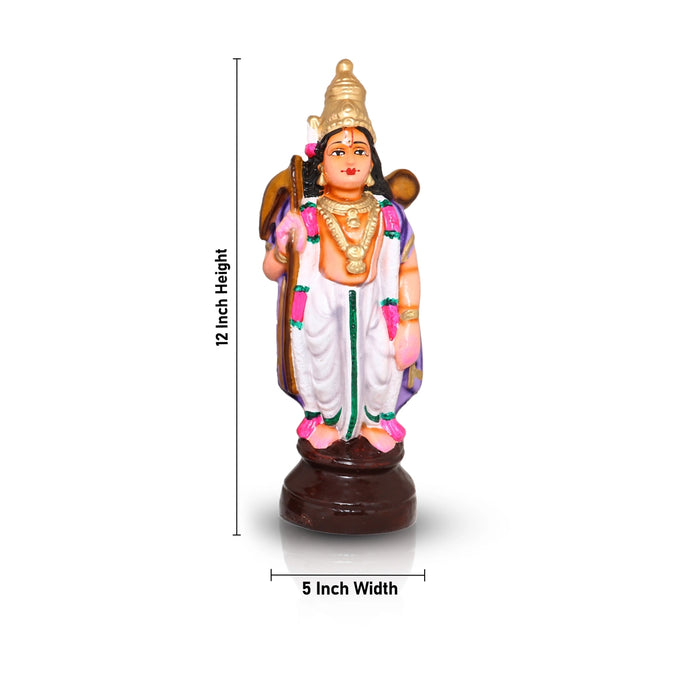 Dasavatharam Clay Golu Bommai Set - 12 x 5 Inches | Giri Golu Doll/ Navaratri Golu Bomma/Gombe/Bommai