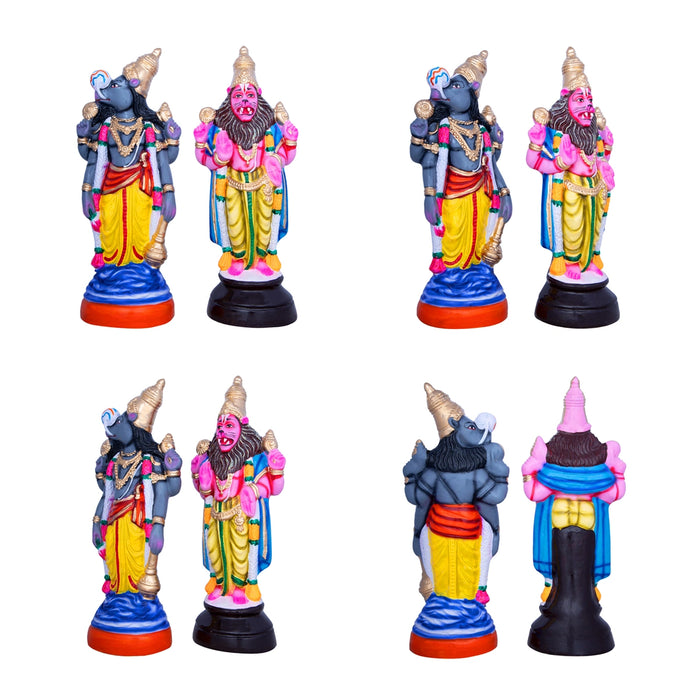 Dasavatharam Paper Mache Golu Bommai Set - 10 x 4 Inches | Giri Golu Doll/ Navaratri Golu Bomma/ Gombe/ Bommai